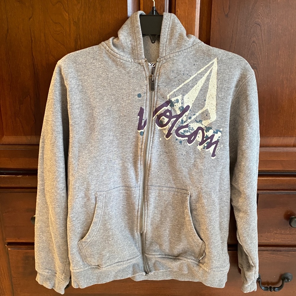 Volcom boys zip up hoodie / sweatshirt
